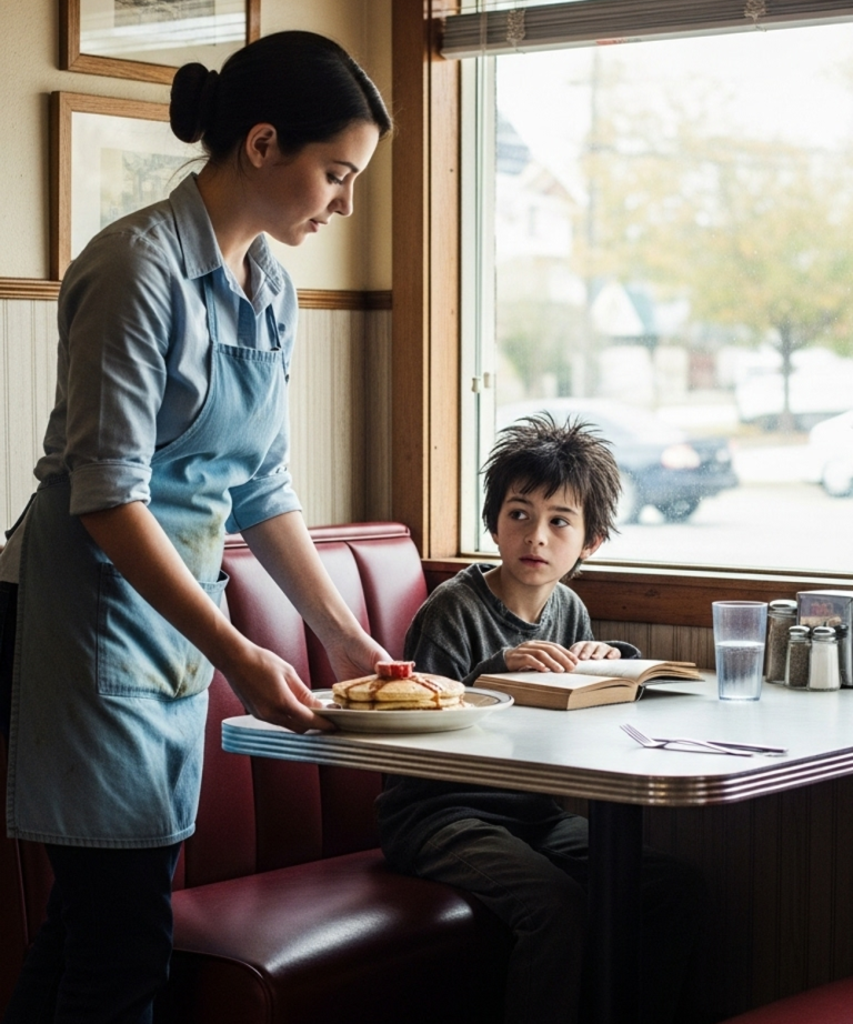 Elle lui donnait des crêpes tous les matins sans demander pourquoi — jusqu'au jour où des SUV militaires ont encerclé le restaurant.