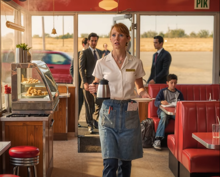 Une serveuse nourrissait secrètement un garçon timide tous les jours — Un matin, quatre SUV se sont arrêtés devant son restaurant. Pendant des semaines,