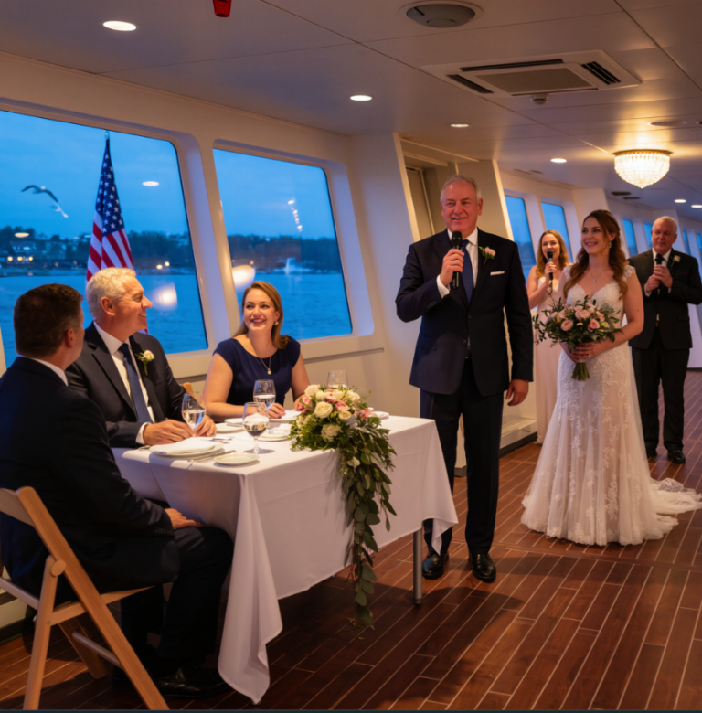 Dix-sept ans après m'avoir mis à la porte, mon père m'a aperçu au mariage de mon frère. Il a ricané : « Sans pitié, personne ne t'aurait invité. » J'ai siroté mon vin en souriant. Puis la mariée a pris le micro, m'a salué et a dit : « AU GÉNÉRAL-MAJOR AMARA… »