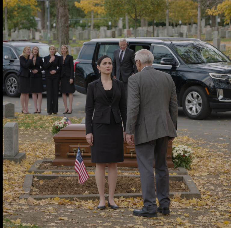 Aux funérailles de mon père, ma tante a ri : « Pauvre Olivia, elle essaie encore de se faire passer pour quelqu'un d'important. » Mon oncle a dit : « Son père est mort sans le sou, un escroc. » Mes cousins ​​murmuraient à propos de ma « pitoyable famille », se moquant de mes chaussures et de mes larmes. Même ma mère est restée silencieuse. Puis trois 4x4 noirs se sont arrêtés. Des hommes en costume en sont sortis, se sont inclinés…