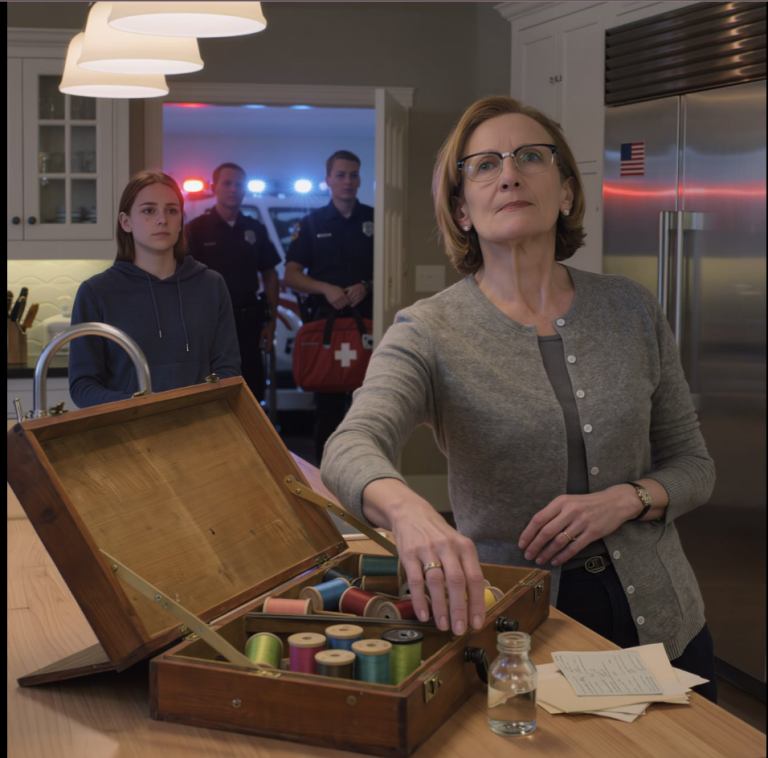 Ma fille a glissé un paquet en papier kraft dans ma boîte à couture, puis a appelé la police. J'ai souri, déplacé les « preuves » et attendu qu'on sonne à la porte.