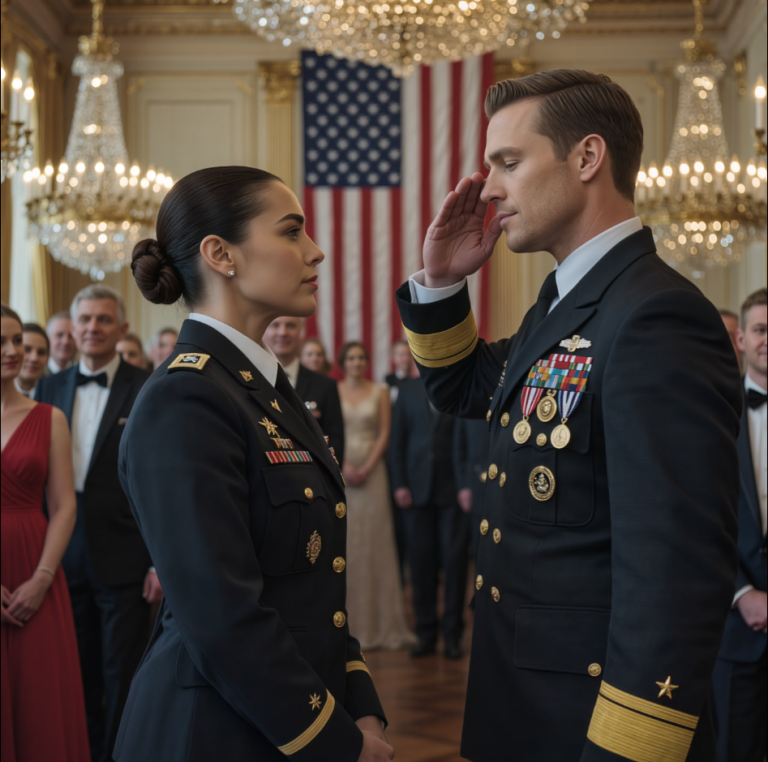 Elle s'est moquée de moi comme si je ne valais rien, devant des centaines de personnes. Mais quand son époux s'est incliné et a dit « Madame… Commandant », on aurait pu entendre les mâchoires se décrocher.