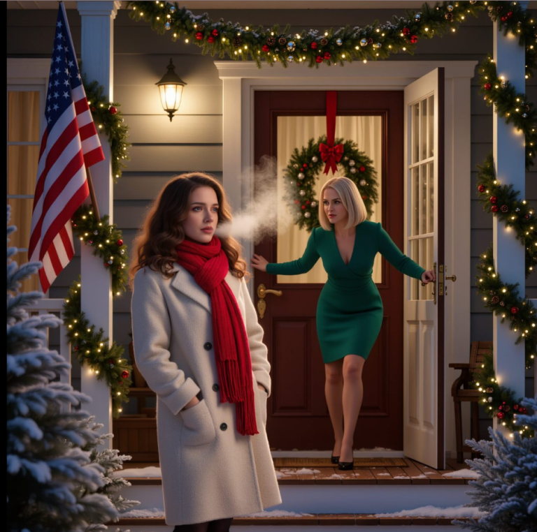 « On ne veut pas de toi ici ! Va gâcher les fêtes de quelqu’un d’autre ! » Au dîner de Noël, ma sœur a ouvert la porte, a levé les yeux au ciel et m’a claqué la porte au nez. J’ai vu toute ma famille derrière elle, riant comme si je n’avais jamais existé.