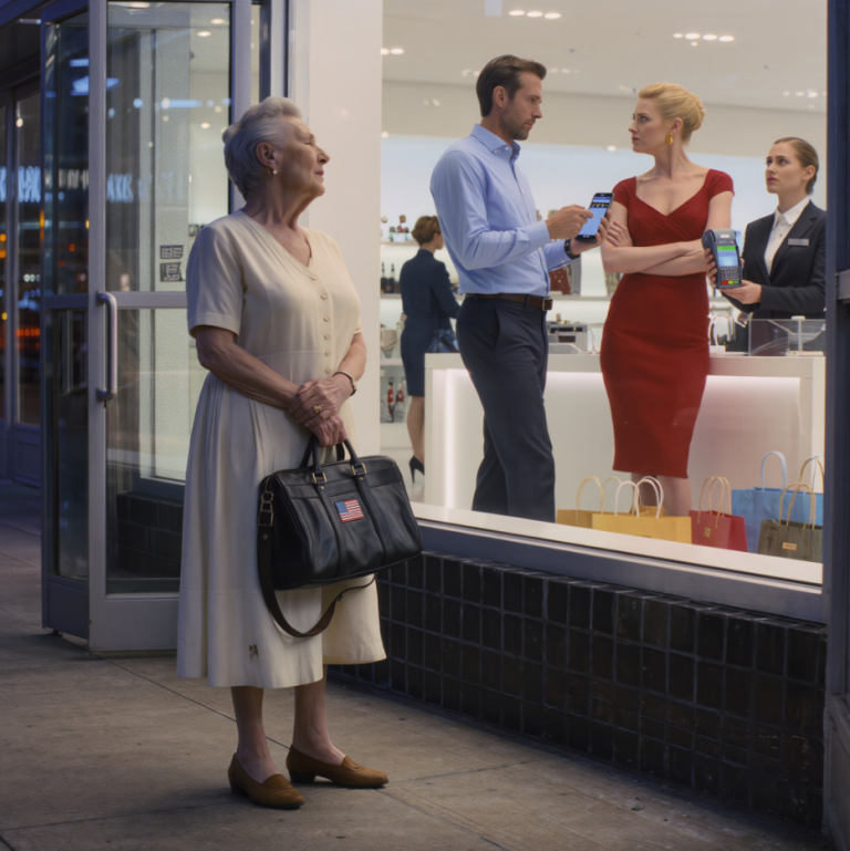 « Laisse sa mère garder ses vieux vêtements », a raillé ma belle-fille tandis que mon fils lui dépensait 25 000 dollars. Dix minutes plus tard, sa carte a été refusée et il a enfin daigné me regarder.