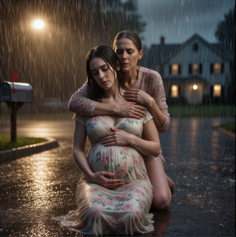 À huit heures ce soir-là, j'ai trouvé ma fille enceinte agenouillée sous la pluie glaciale, tandis que la famille de son mari riait à l'intérieur. Je l'ai prise dans mes bras, j'ai ouvert la porte d'un coup de pied et j'ai prononcé cinq mots que Dieu ne leur laissera jamais oublier.