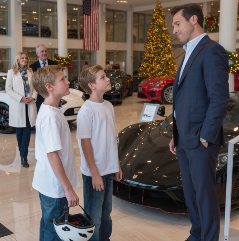 Deux adolescents ont été expulsés d'une concession automobile. Le lendemain, leur père est entré… et c'est un milliardaire. Dans une concession de voitures de luxe du centre-ville de Chicago,