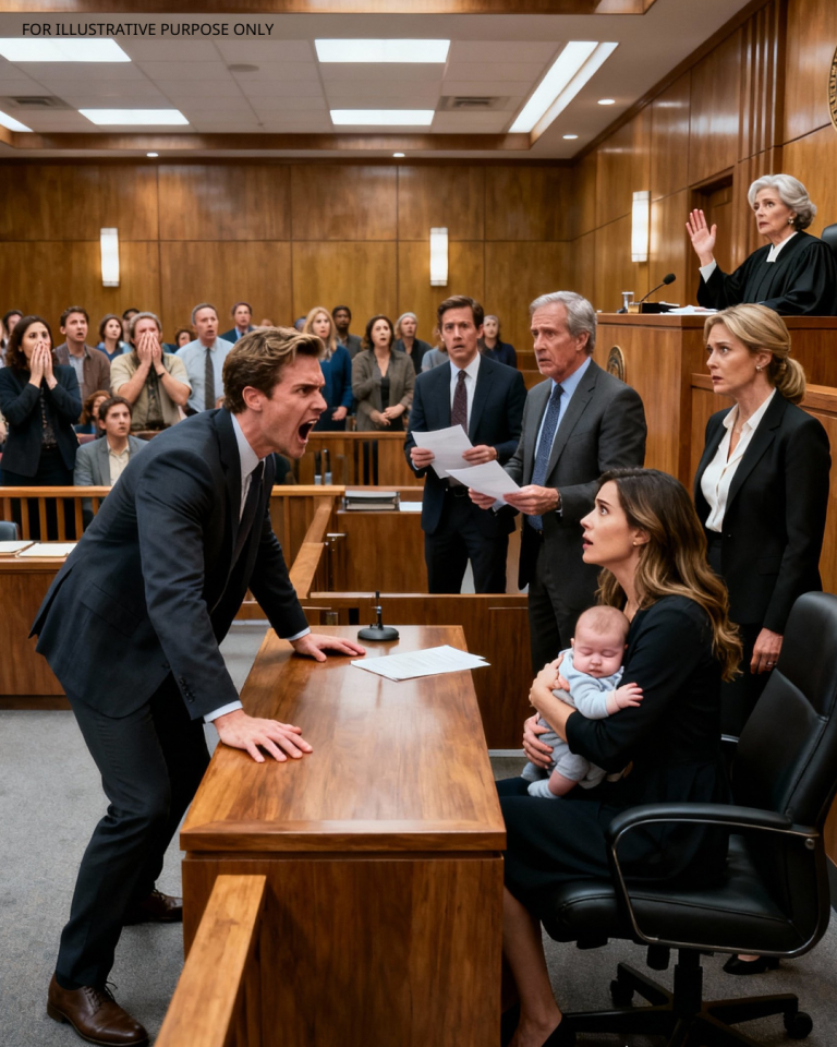 Lors de notre audience de divorce, mon mari m'a pointée du doigt alors que je tenais notre fils dans les bras et m'a dit : « Prends ton enfant et fiche le camp ! » Mais au moment où le juge a lu ma liste d'héritage, toute la salle d'audience s'est tue… et sa confiance s'est effondrée.