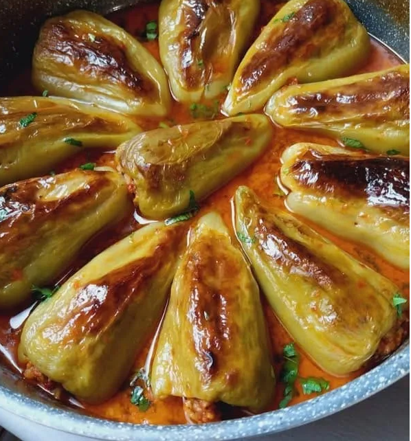 Poivrons farcis au poulet et à la crème, recette originale