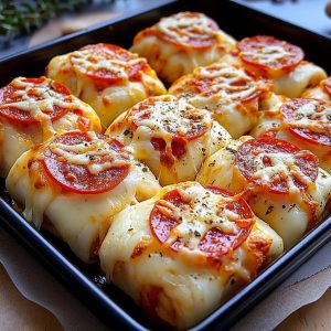 La recette de la pizza au pepperoni est prête.