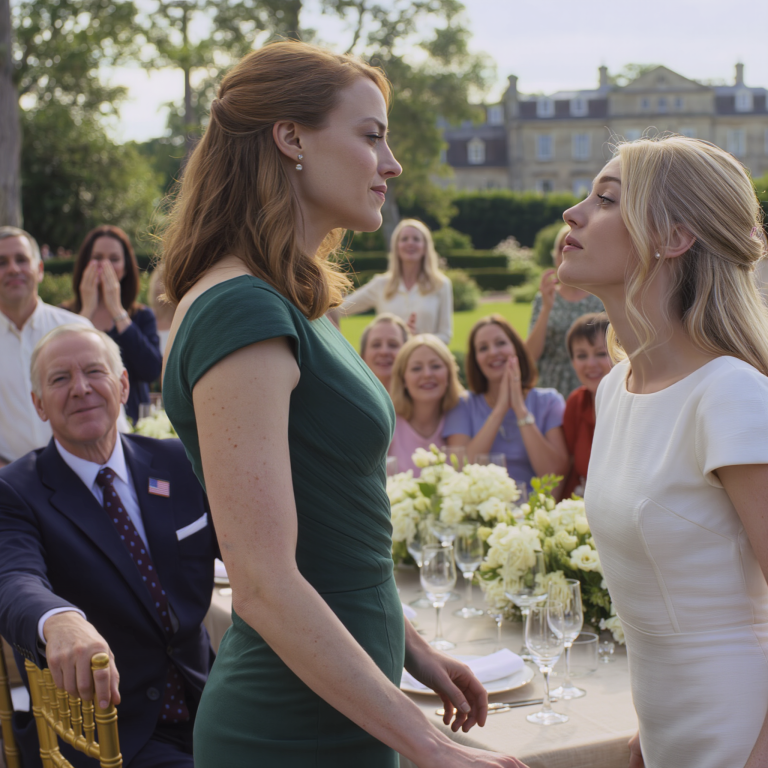 L'aînée est chassée par son père : « Tu es une honte, tu n'as plus le droit de remettre les pieds dans cette maison ! » – cinq ans après avoir été rayée du registre familial, elle apparaît à la répétition du mariage de son frère, vêtue d'une robe verte. Sa future belle-sœur, blême, s'incline et l'appelle par un seul mot qui plonge toute la famille de médecins dans un silence stupéfait.