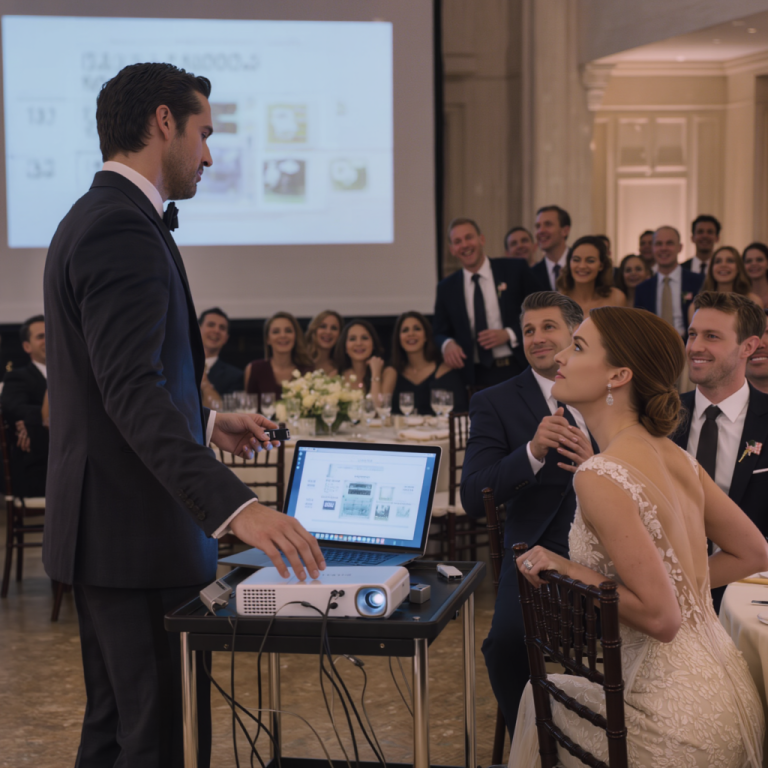 Le jour même de mon mariage, mon père a pris le micro et a dit : « Levons nos verres à la fille qui a enfin trouvé quelqu'un d'assez désespéré pour l'épouser ! » Toute la salle a éclaté de rire. Seul mon mari s'est levé, a branché une clé USB au projecteur et a dit : « Maintenant, levons nos verres à CE QUE VOUS AVEZ FAIT ! »… Quatre minutes plus tard, plus personne ne riait.