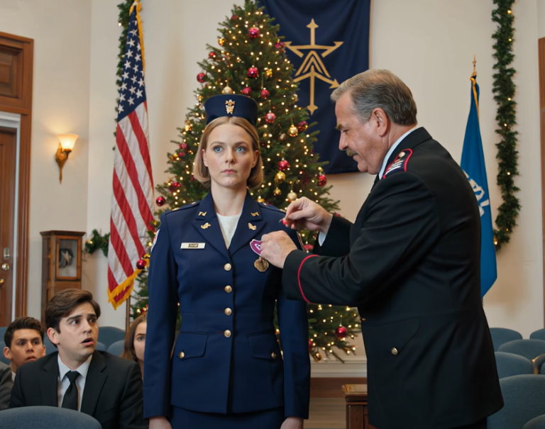 « Ils ne la lui ont donnée que parce qu'elle a été blessée, pas pour sa bravoure », a déclaré mon père devant toute l'assemblée. Je suis resté là, muet. Puis le général a soulevé un dossier scellé, et leur grand moment s'est évanoui dans un silence pesant. Toute la foule s'est tournée vers ma famille.