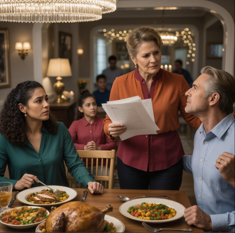 À Thanksgiving, ma belle-mère a fait tester l'ADN de mes enfants en secret, puis m'a traitée de « déchet » à table. Toute cette histoire…