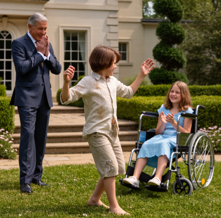 Un milliardaire découvre un jeune sans-abri qui danse pour sa fille paralysée… La suite va vous choquer !