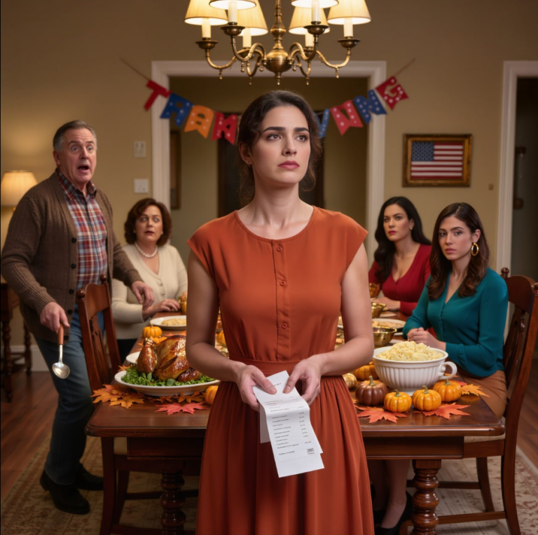 Thanksgiving : « Votre mariage était magnifique ! C’était quand ? » ai-je demandé. « Moi aussi. Tu as reçu une invitation. » Un silence gêné s’est installé. Papa : « Nous, on n’en a pas reçu. » J’ai sorti plusieurs bons de livraison, tous signés. « Maman les a tous jetés. »