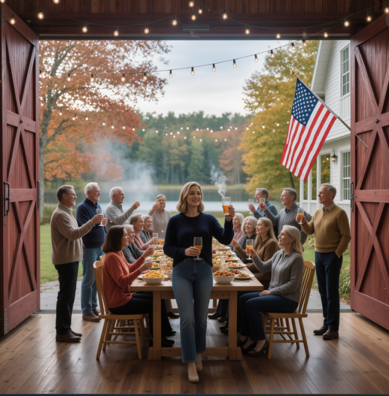 Ma famille m'a exclu du repas de Thanksgiving, alors j'en ai organisé un moi-même dans ma propriété de 12 hectares au Vermont. Quand sa famille