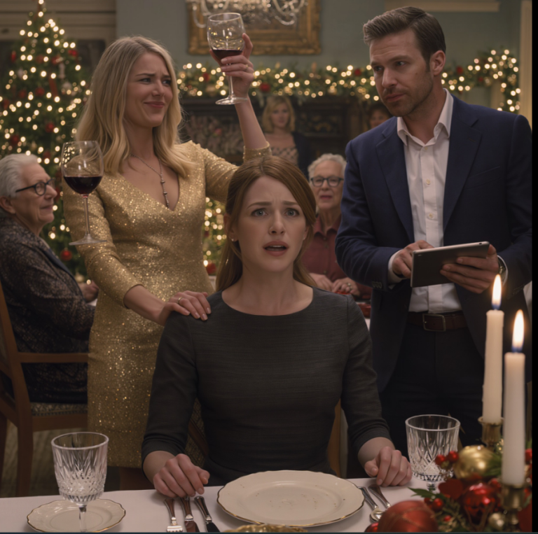 À Noël, ma sœur m'a présenté son petit ami avec un sourire moqueur : « Voilà l'échec de notre famille. » Mes parents ont ri et acquiescé. Il est resté silencieux, les observant. Un silence de mort s'est abattu sur la pièce. Puis il a esquissé un sourire et a dit : « Intéressant… Parce que tu es virée. Et c'est fini entre nous. »