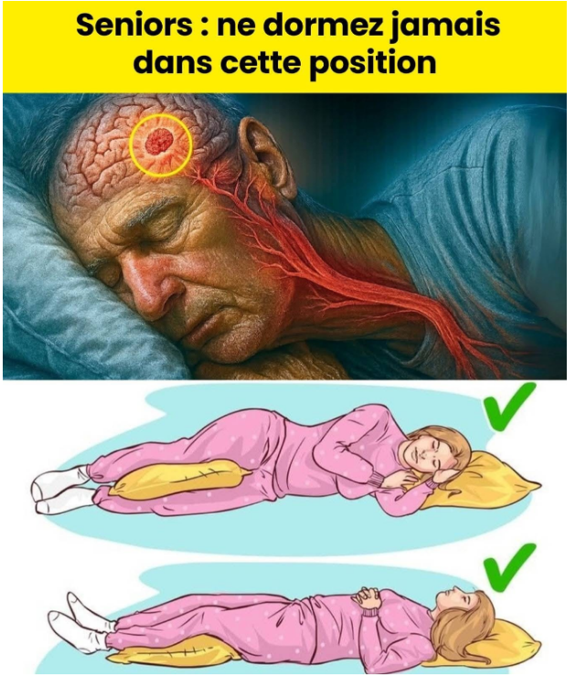 Personnes âgées : cette position de sommeil augmente le risque d’AVC