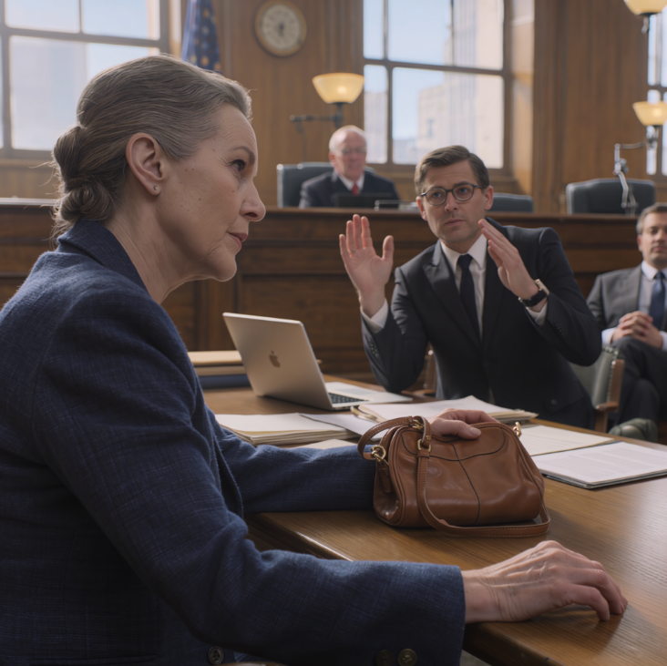 « CETTE VIEILLE FEMME NE SAIT QUE GASPILLER L'ARGENT ! » hurla mon fils au milieu de la salle d'audience, exigeant de me dépouiller jusqu'au dernier centime de l'héritage de son père, son avocat affichant un sourire narquois, certain de leur victoire… jusqu'à ce que je me lève, prononce trois mots à peine, et que toute la salle d'audience se fige dans un silence de mort.