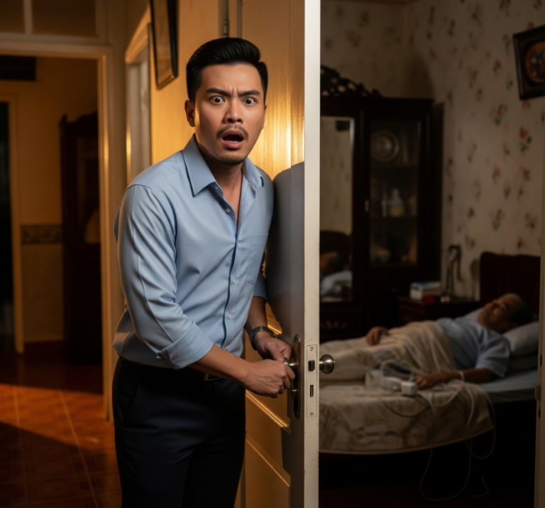 Un jour, Minh rentra plus tôt que prévu. Il n'avait rien dit à sa femme, voulant lui faire la surprise. En entrant dans la maison, il la trouva inhabituellement calme.