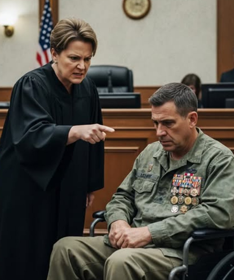 Un juge exige qu'un vétéran handicapé se lève pendant le prononcé de sa peine — quelques secondes plus tard, toute la salle d'audience se lève et ce qui se passe ensuite émeut profondément l'assistance.