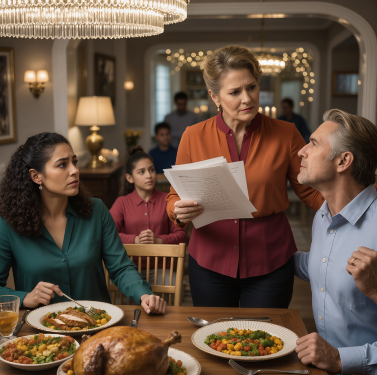 À Thanksgiving, ma belle-mère a fait tester l'ADN de mes enfants en secret, puis m'a traitée de « déchet » à table. Toute cette histoire…