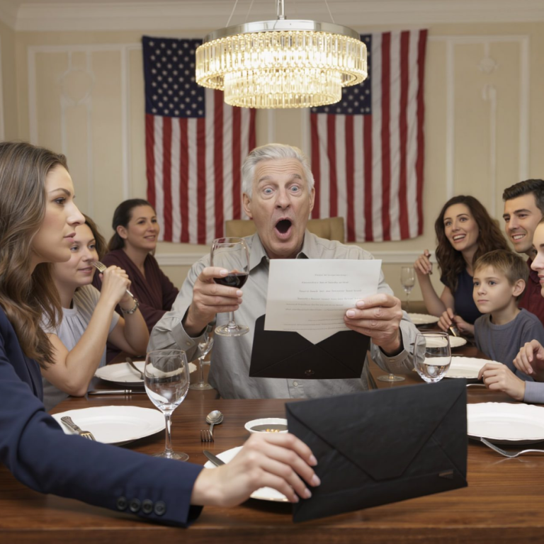 Lors d'une réunion de famille, mon père a lancé : « Je suis fier de tous mes enfants, sauf du perdant ! » Je suis parti… puis revenu avec un cadeau qui a laissé toute la table sans voix.
