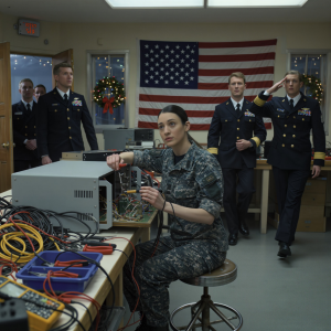 Elle réparait simplement du matériel de communication — lorsqu'un salut d'un lieutenant des SEAL a stupéfié tout le monde. Sur le papier, Sarah Martinez n'avait rien de spécial.