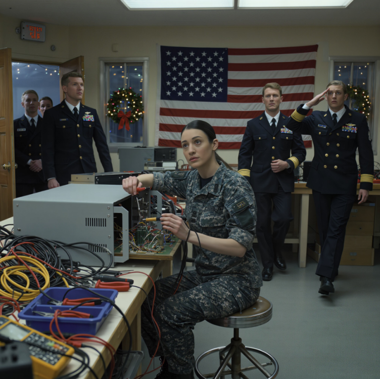 Elle réparait simplement du matériel de communication — lorsqu'un salut d'un lieutenant des SEAL a stupéfié tout le monde. Sur le papier, Sarah Martinez n'avait rien de spécial.