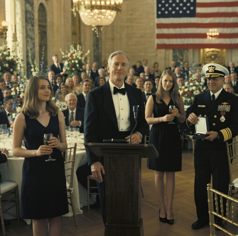 Mon père s'est moqué de moi devant des sénateurs — jusqu'à ce qu'une médaille change la donne. Lorsqu'un homme décoré