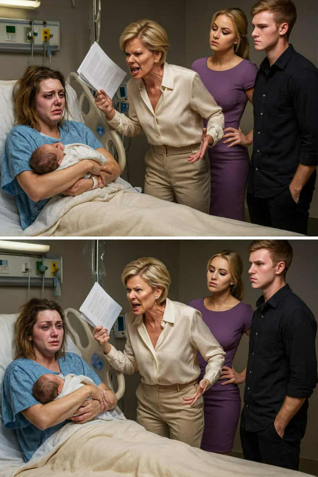 Elle venait d’accoucher — et ses beaux-parents lui tendent des papiers de divorce… sans savoir qu’elle était une milliardaire secrète