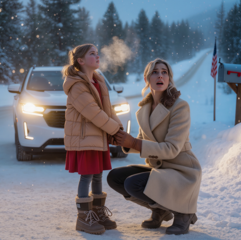 « Madame, je ne trouve pas mon papa. » Sur une route de montagne enneigée et déserte, en pleine nuit, une PDG prospère, fuyant sa vie citadine étincelante, freine brusquement lorsqu'une petite fille en robe rouge surgit sur la route, serrant une écharpe en laine et sanglotant, la forçant à interrompre sa fuite, à s'enfoncer dans la forêt orageuse pour sauver un inconnu dans une cabane en bois et à découvrir par hasard où est sa véritable place.