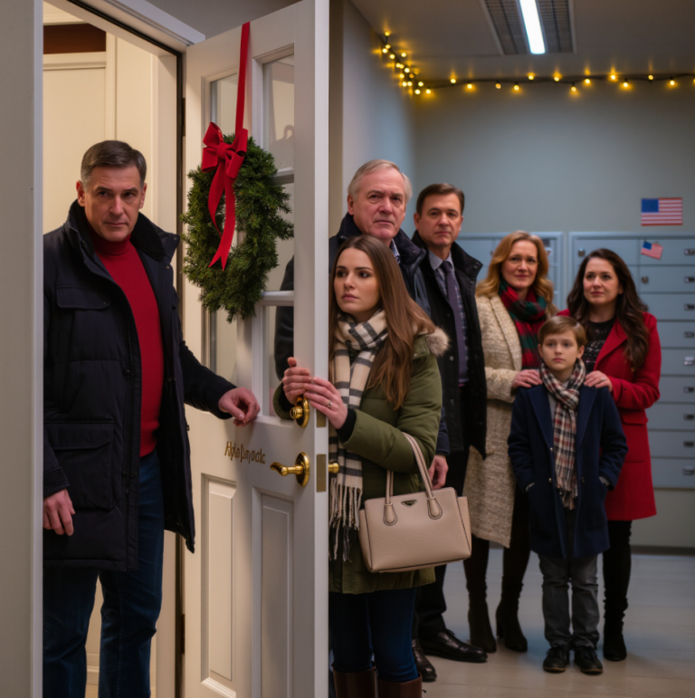 À Noël, mes parents m'ont arrêtée devant la porte et m'ont dit : « Tu n'es pas invitée. Rentre chez toi. » Derrière eux, je voyais mon frère, ma tante, et même ma soi-disant meilleure amie, rire aux éclats autour de la table comme si je n'avais jamais existé. J'ai juste hoché la tête, je suis retournée à ma voiture et j'ai passé un coup de fil rapide. Trente minutes plus tard, mes notifications ont explosé – et à l'intérieur de la maison, les vrais cris ont enfin commencé.