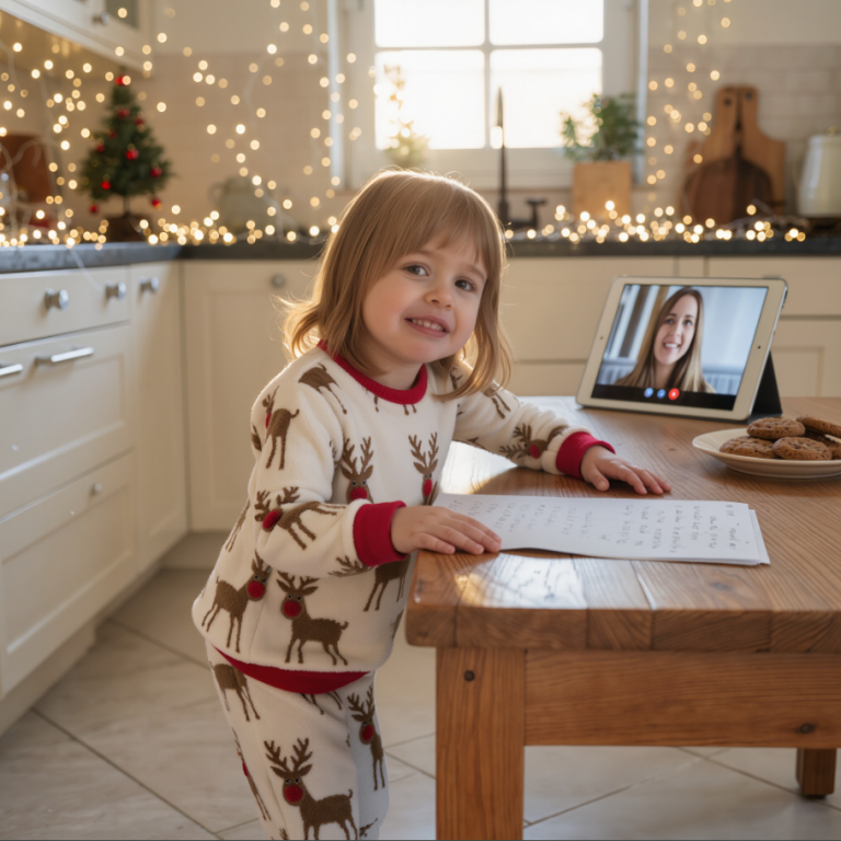 Mon enfant de 3 ans s'est réveillé le matin de la veille de Noël et a trouvé un mot dans la cuisine…