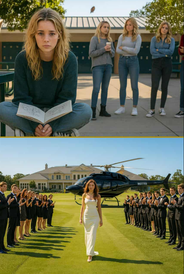 Ils ont invité la « perdante de la classe » à la réunion des dix ans pour se moquer d’elle — mais elle est arrivée en hélicoptère.