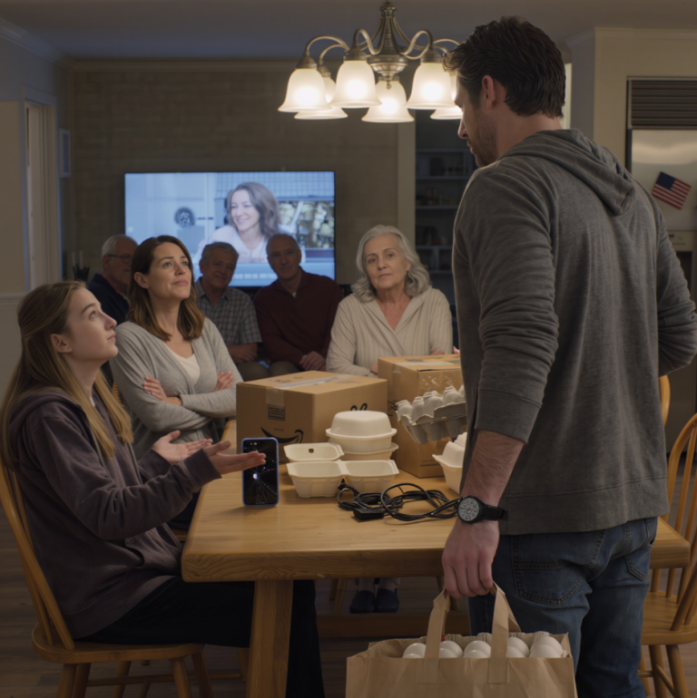 « Je veux le dernier iPhone, pas cette daube ! » hurla-t-elle avant de me jeter un iPhone 15 au visage. Ma sœur me pointa du doigt et cria : « Excuse-toi auprès de ma fille ou dégage ! » Mes parents, eux, restaient assis, un sourire narquois aux lèvres, savourant le spectacle… Ils étaient loin de se douter qu’à partir de cet instant, je sabotais discrètement toute la famille, et qu’une seule phrase de ma part suffirait à plonger la table dans un silence de mort.