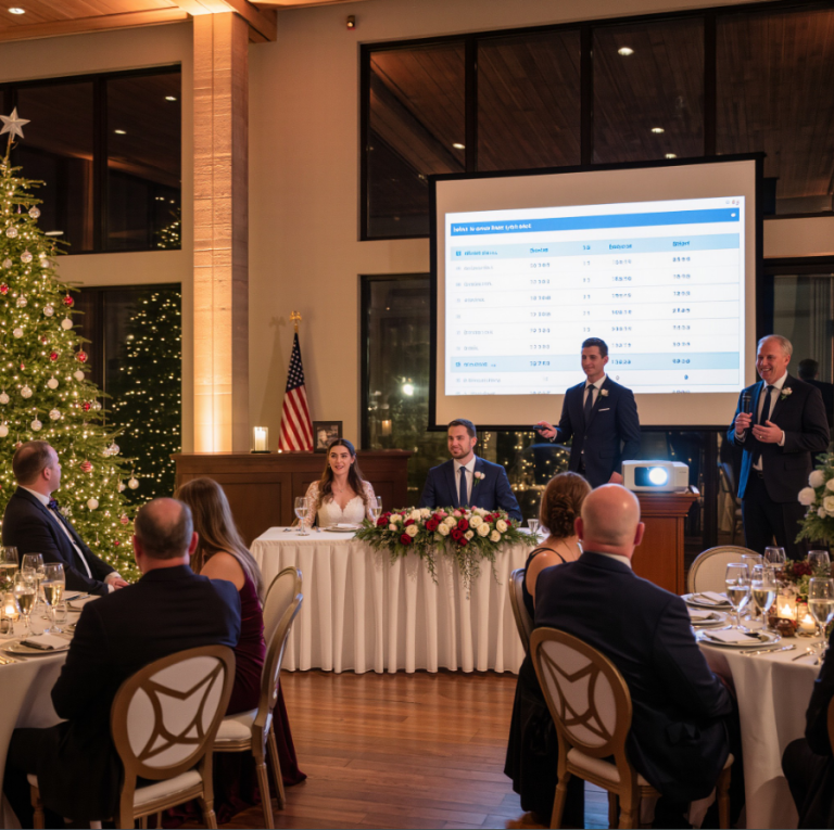 À mon mariage, mon père a pris le micro et a dit : « Levons nos verres à la fille qui a enfin trouvé quelqu’un d’assez désespéré pour l’épouser. » Les gens ont ri. Pas mon fiancé. Il a lancé une vidéo sur le projecteur et a dit : « Parlons plutôt de ce que tu as fait. »