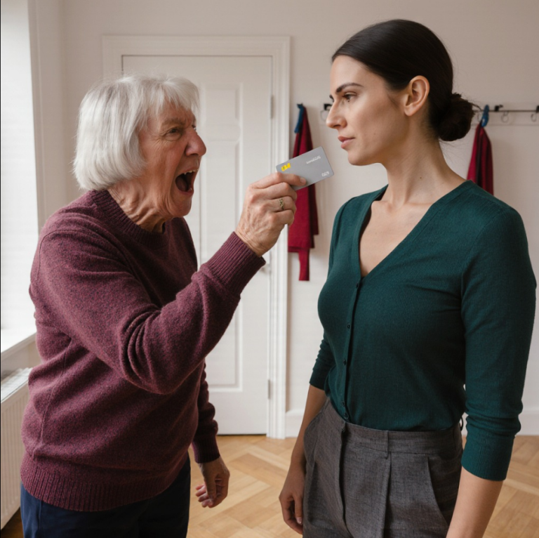 « J’ai pris la carte de votre femme, et elle est à zéro ! » hurla la belle-mère. Mais ses droits dans cette maison étaient bel et bien nuls.
