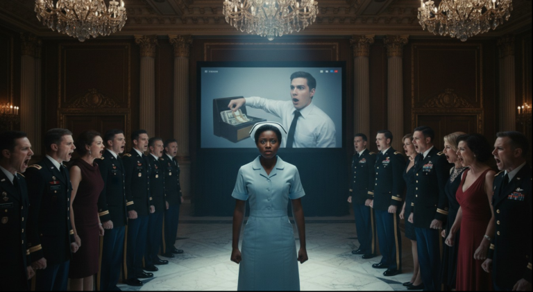 Une voix furieuse retentit dans le couloir : « Elle a pris l’argent de la patronne ! Qu’on la sorte d’ici ! » La servante Black tremblait de tous ses membres, les larmes aux yeux, et murmurait sans cesse : « Je n’ai rien fait… Je vous jure que non. » Personne ne l’écoutait. La porte du manoir claqua derrière elle, l’engloutissant de honte. Une heure plus tard, le milliardaire convoqua toute la famille et le personnel dans la salle de sécurité. Il diffusa l’enregistrement de la caméra cachée, et lorsque la véritable voleuse apparut à l’écran, un silence de mort s’abattit sur la pièce.