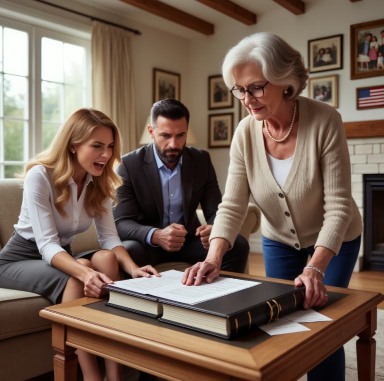 Ma fille et mon gendre ont réclamé 50 % de ma retraite après avoir appris que je touchais près de 3 000 dollars par mois d’allocations dans la banlieue de Seattle, mais au lieu de discuter, j’ai simplement souri, ouvert le placard, sorti un dossier noir que j’avais préparé précisément pour ce moment, l’ai posé sur la table – et lorsqu’ils ont regardé à l’intérieur, leurs visages sont instantanément devenus pâles.