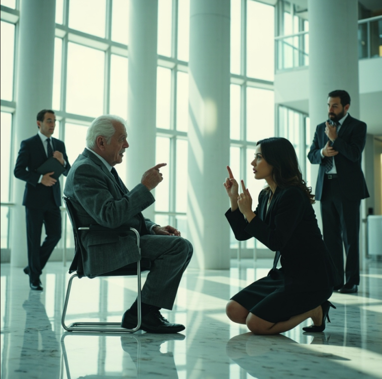 Je n'étais qu'une stagiaire discrète lorsque j'ai remarqué un homme âgé ignoré dans le hall. Je l'ai salué en langue des signes, sans me douter que le PDG nous observait – ni même qui était cet homme… Pourtant, cet instant allait changer ma vie à jamais.