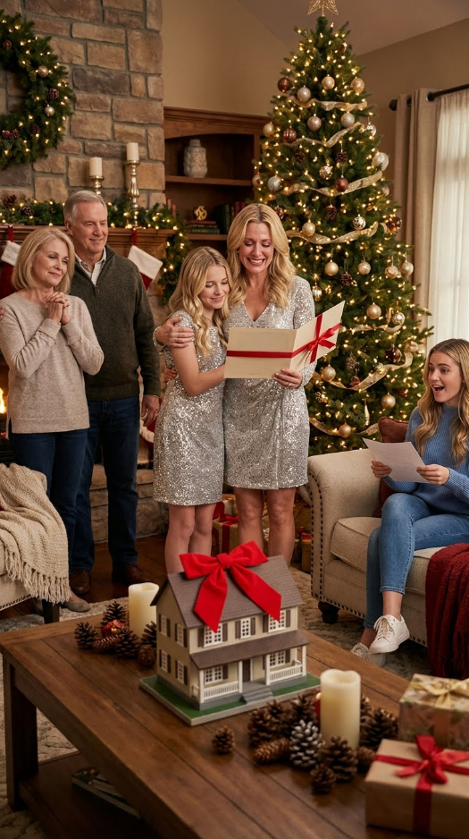 La veille de Noël, mes parents ont remis à ma sœur les clés d'une maison de vacances tous frais payés. Puis ils m'ont donné une simple lettre pliée. Quand je l'ai lue à voix haute, le sourire de ma sœur s'est peu à peu effacé.