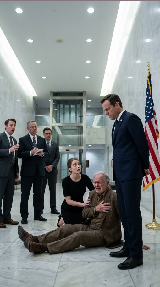 **ELLE ÉTAIT SUR LE POINT D'ÊTRE LICENCIÉE POUR AVOIR AIDÉ UN VIEIL HOMME DÉCHU — MAIS LE PDG EST ENTRÉE… ET L'A APPELÉ « PAPA ».**