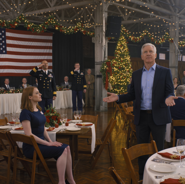 « Elle s'occupe juste de la paperasse à la base. Je ne pensais pas qu'elle viendrait », dit mon père avec un sourire crispé. Tout le monde rit. Le père du marié – un général de division – se leva, me salua et déclara : « Avec tout le respect que je vous dois… elle est notre supérieure hiérarchique à tous. » Un silence de mort s'installa.