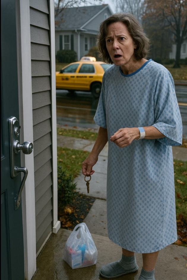 Mon fils a oublié de venir me chercher à l’hôpital, malgré dix appels. Craignant qu’il ne se soit passé quelque chose de grave, j’ai ignoré la douleur de mes blessures, pris un taxi pour rentrer chez moi… et j’ai trouvé la serrure changée. Une note était collée sur la porte : « Ne reviens pas. Il n’y a pas de place ici pour une parasite. » Je n’ai pas pleuré. Je n’ai pas argumenté. Mon défunt mari m’avait laissé une dernière arme secrète — et j’étais sur le point de tout changer.