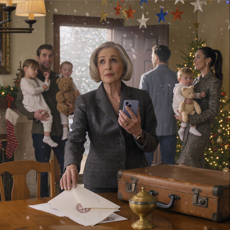 Mon fils a annoncé qu'il annulait Noël comme si je n'avais jamais existé, et pendant le dîner, ma fille m'a froidement déclaré que je ne méritais pas de m'asseoir à la même table que sa « nouvelle famille » et m'a ordonné d'aller à la cuisine. Je n'ai pas protesté une seule fois ; j'ai simplement pris une grande inspiration, attrapé mon sac et suis sortie en silence. Ils étaient loin de se douter que le cadeau que j'avais préparé allait changer le regard que toute la famille portait sur moi.