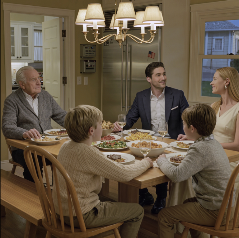 Mon fils a mangé tout mon steak et m'a tendu une assiette de restes froids depuis un coin de la table, riant et bavardant avec sa femme et ses enfants autour de steaks chauds sans même me regarder une seule fois, ignorant que le lendemain matin, tout ce sur quoi sa famille comptait — du toit au-dessus de leurs têtes aux repas chauds sur leur table, en passant par l'avenir de ses enfants — leur échapperait silencieusement.