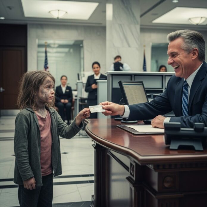 « Je veux juste voir mon solde », dit-elle. Le millionnaire rit… jusqu’à ce qu’il voie l’écran.