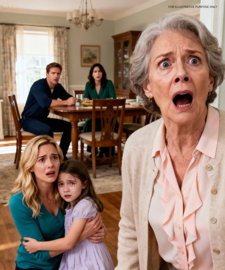 Quelques minutes avant le dîner, ma belle-mère s'est étouffée avec une arête de poisson, mais elle a quand même crié à mon fils de 7 ans : « Tu portes malheur ! Pas de dîner ! » Mon mari n'a rien dit. J'ai simplement souri et dit : « On ne mange pas. » Et ce qui a suivi… a choqué tout le monde.