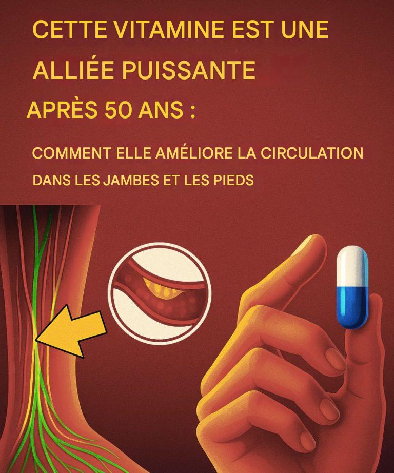 Vitamine B12 après 50 ans : un soutien clé pour la circulation des jambes